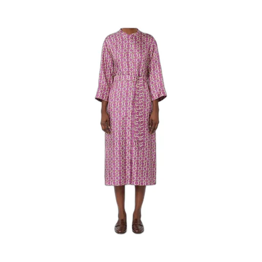 Printed Silk Twill Caftan