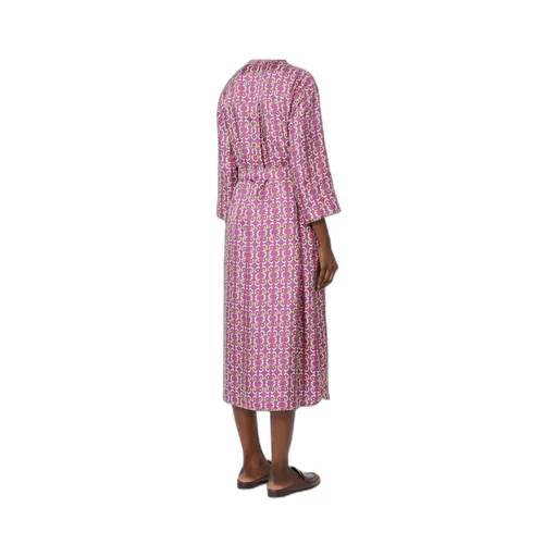 Printed Silk Twill Caftan