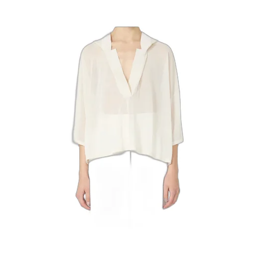 Loose Cotton And Viscose Jumper