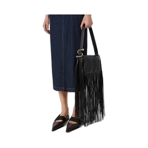 Mini Soffy Bag In Nappa With Fringes