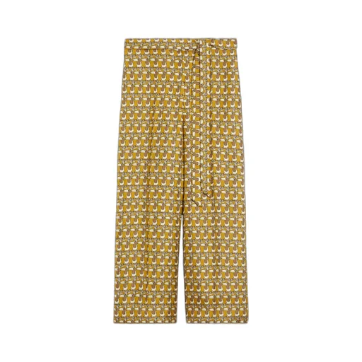 Printed Silk Trousers