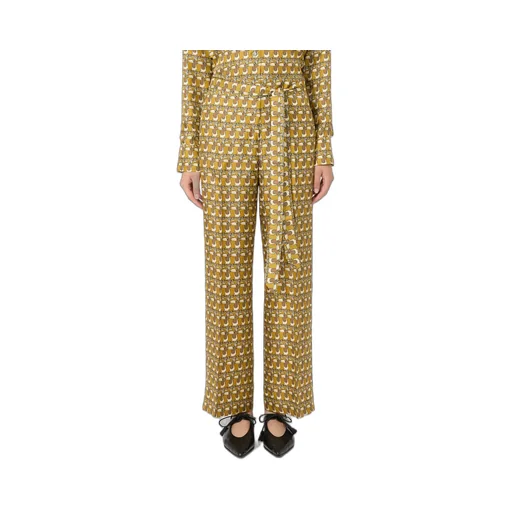 Printed Silk Trousers