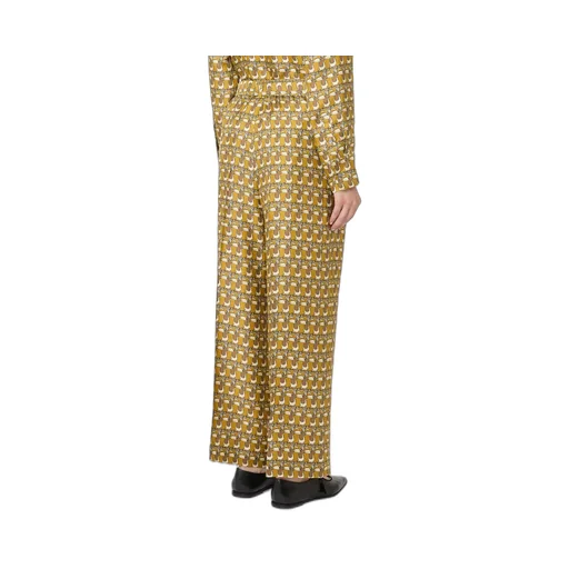 Printed Silk Trousers