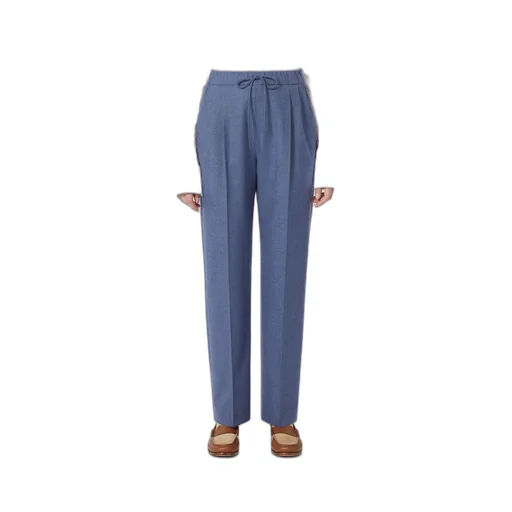 Belted Cashmere Trousers