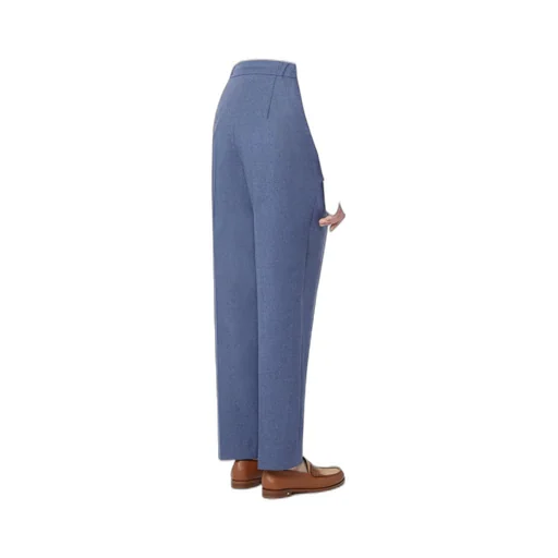 Belted Cashmere Trousers