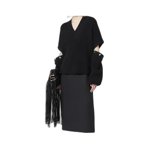 Oversized Jumper With Detachable Sleeves