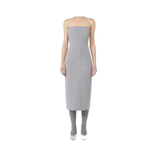 Wool And Cashmere Bustier Dress