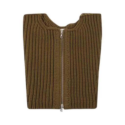 Dries Van Noten Zip-Up Ribbed Collar