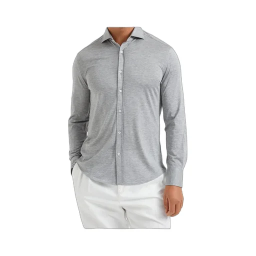 Silk-Cotton Button-Up Shirt