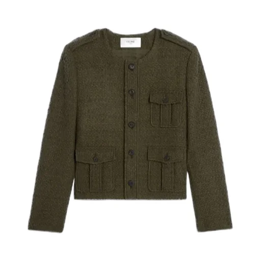 Chasseur Jacket In Cashmere Bouclette Natte