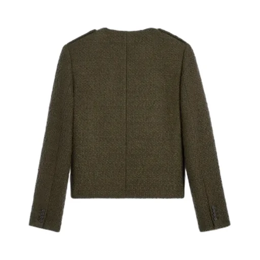 Chasseur Jacket In Cashmere Bouclette Natte