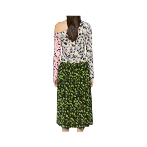 One Shoulder Print Dress