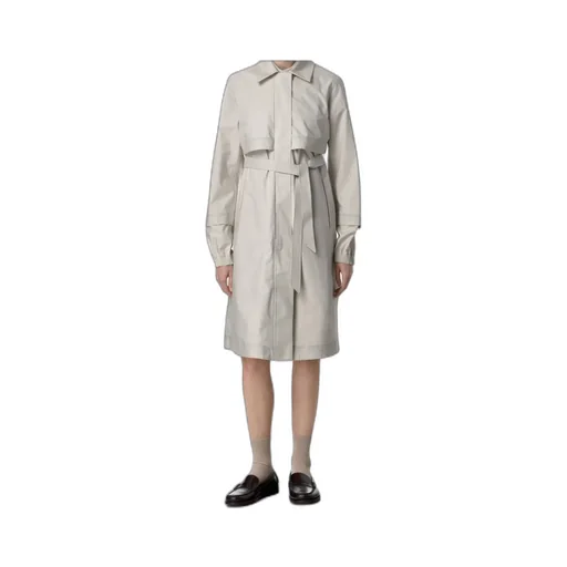 Long Sleeve Snap Button Trench Coat