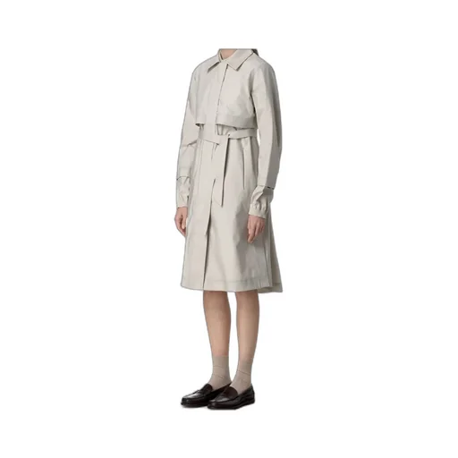 Long Sleeve Snap Button Trench Coat