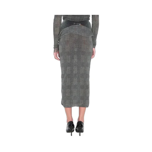 Houndstooth Strapless Mini Dress