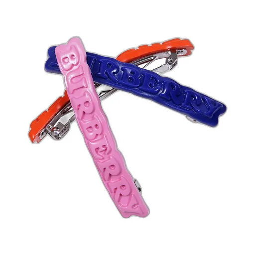 Logo Hair Clips Three-Pack