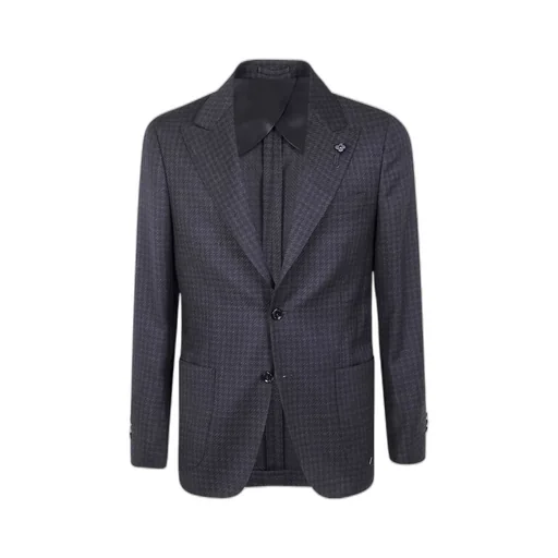 Houndstooth-Pattern Blazer