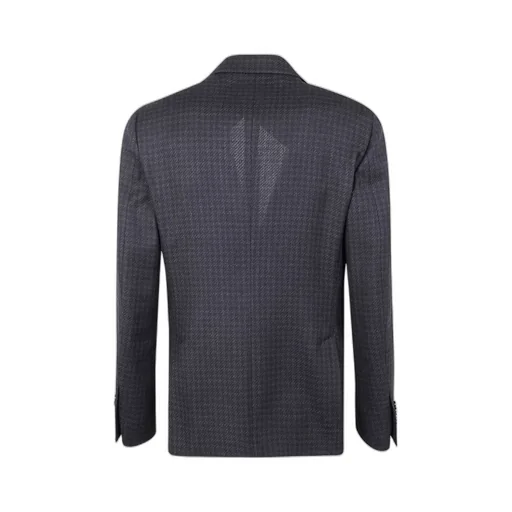 Houndstooth-Pattern Blazer