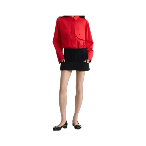 Patou Belted Mini Skirt