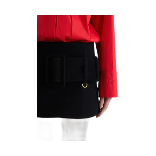 Patou Belted Mini Skirt