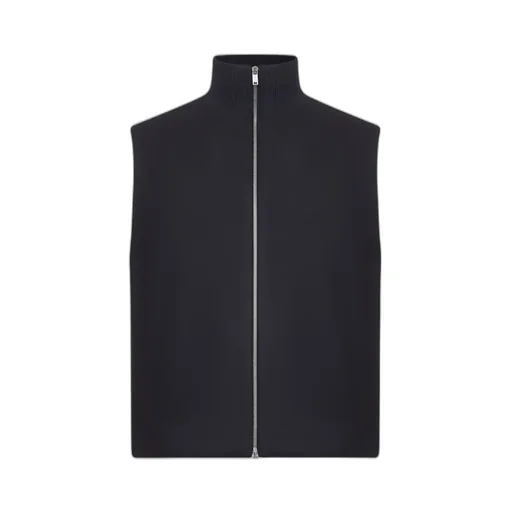 High-Neck Zip-Front Waistcoat