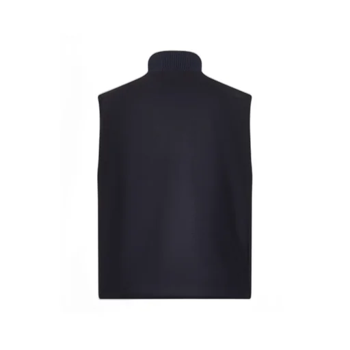 High-Neck Zip-Front Waistcoat