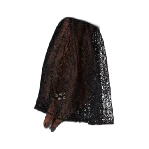 Nina Ricci Bow Embellished Velvet Mini Dress