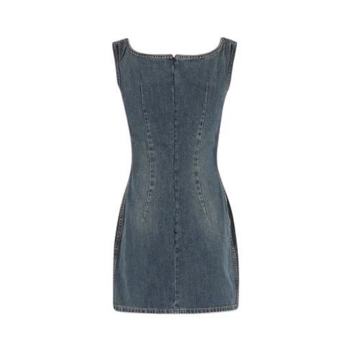 Sleeveless Denim Dress