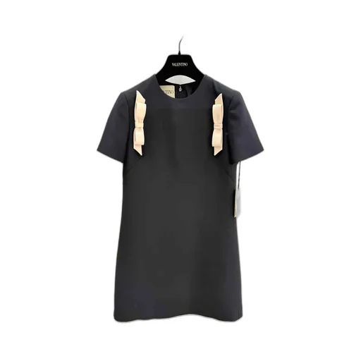 Valentino Bow Detailed Crewneck Dress
