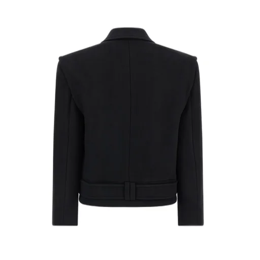 Peak-Lapel Belted Coat