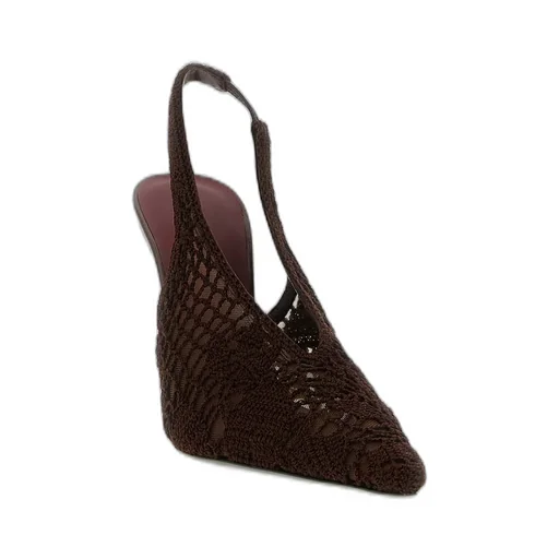 Magda Butrym Slingback Crochet Heels
