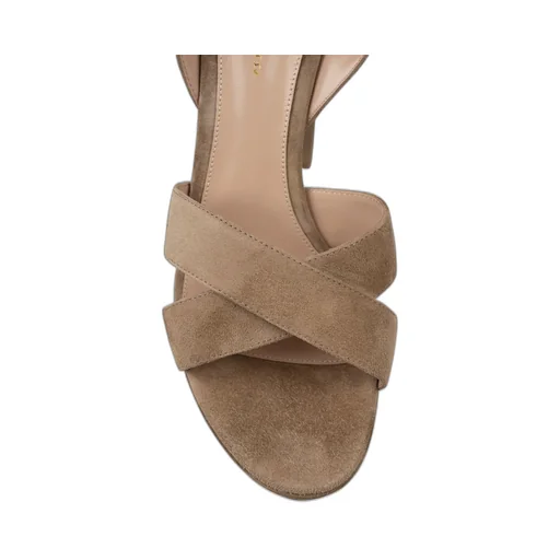 Round-Toe High-Heeled Sandals