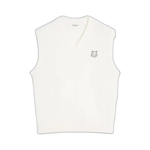 Maison Kitsun Fox Head Ribbed Vest