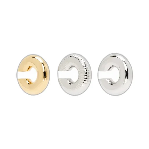 Set Of Three Solid & Fluted Ear Cuffs