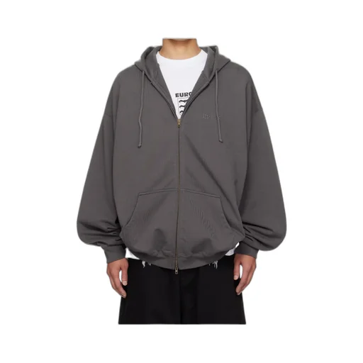 Boxing Logo Oversized Zip-Up Hoodie