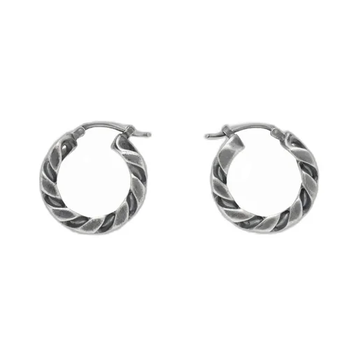 Chain-Link Hoop Earrings