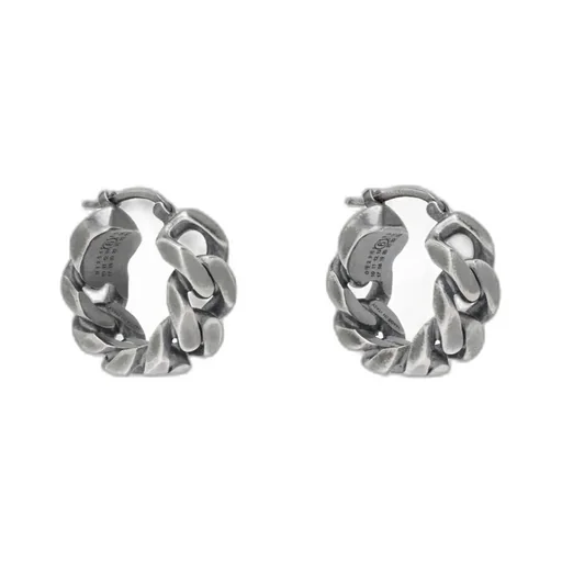 Chain-Link Hoop Earrings