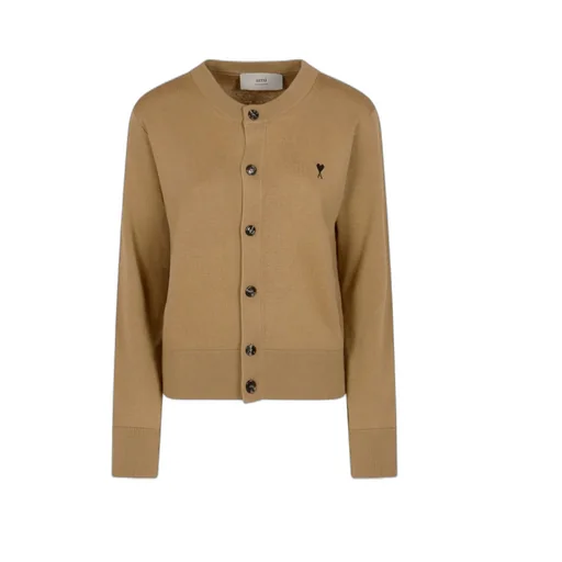 Ami Paris Ami De Coeur Knitted Cardigan
