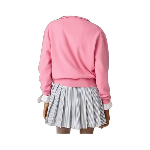 Miu Miu Check-Pattern Long-Sleeved Polo Jumper