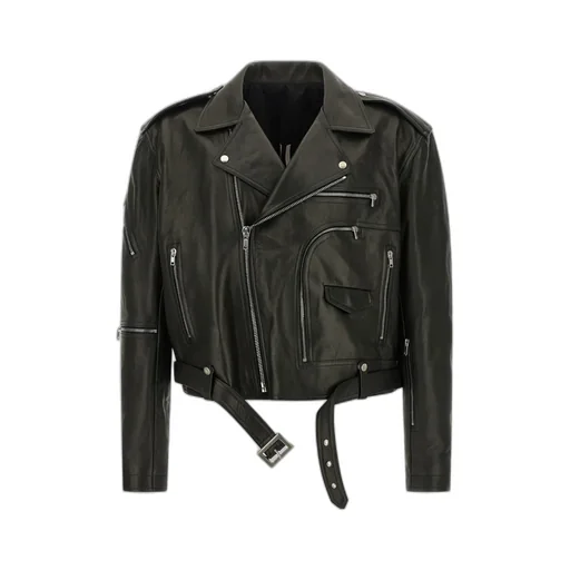 Belted Leather Jacket