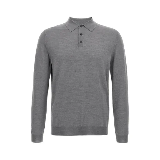 Zanone Flexwool Long-Sleeve Polo Shirt