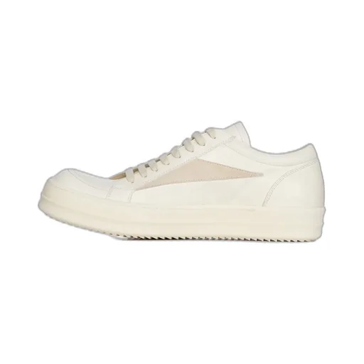 Rick Owens Round Toe Low-Top Sneakers