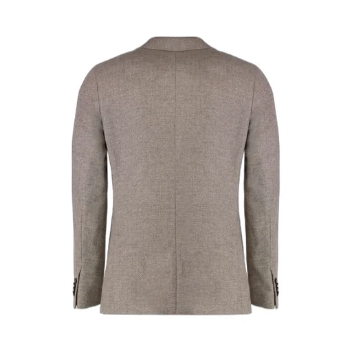 Single-Breasted Notched-Lapel Blazer