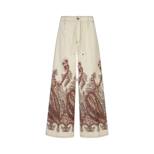 Paisley-Print Jeans