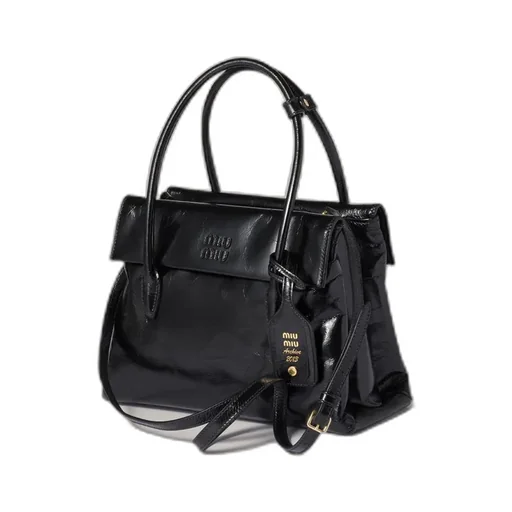 Solitaire Shiny Leather Bag