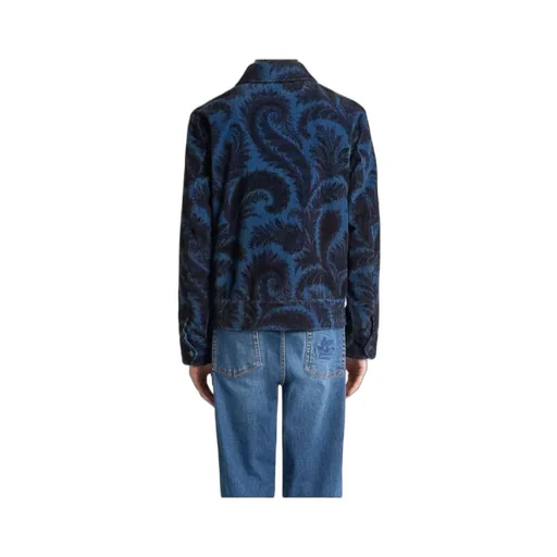Velvet Bomber Jacket With Print