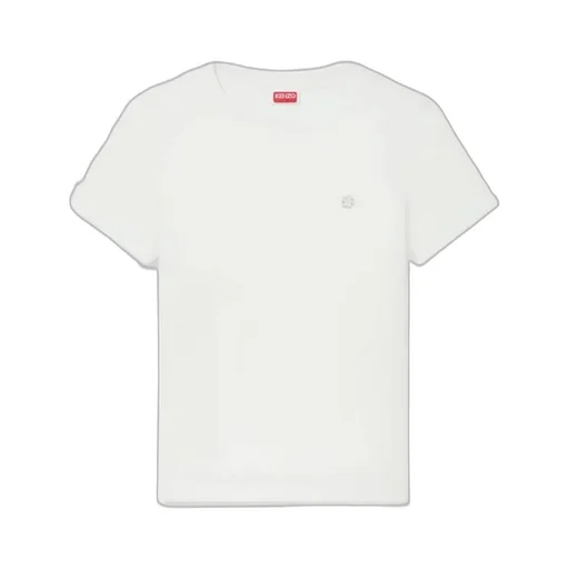 Embroidered T-Shirt In Cotton Boke Flower