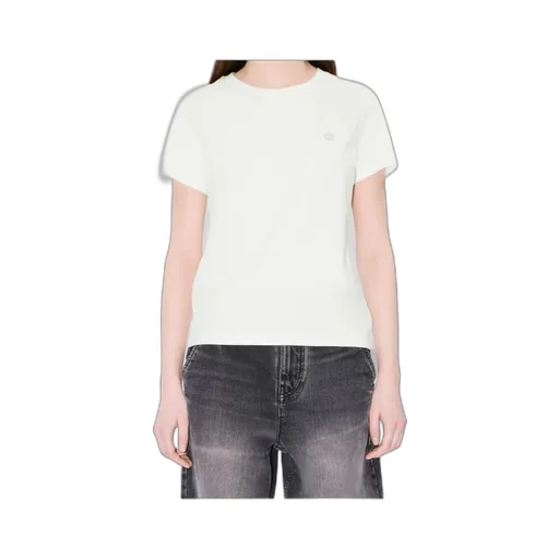 Embroidered T-Shirt In Cotton Boke Flower