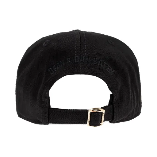 Gold-Tone Logo Plaque Baseball Cap