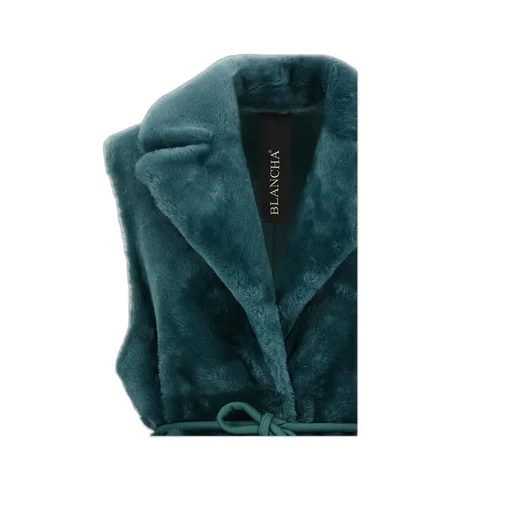 Blancha Fox-Trimmed Vest Coat